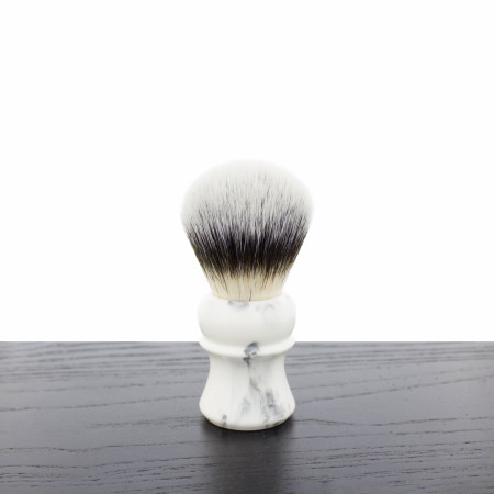 Yaqi R210302 Everst White Marble Synthetic Brush - West Coast Shaving
